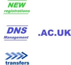 .ac.uk domain names DNS lookup